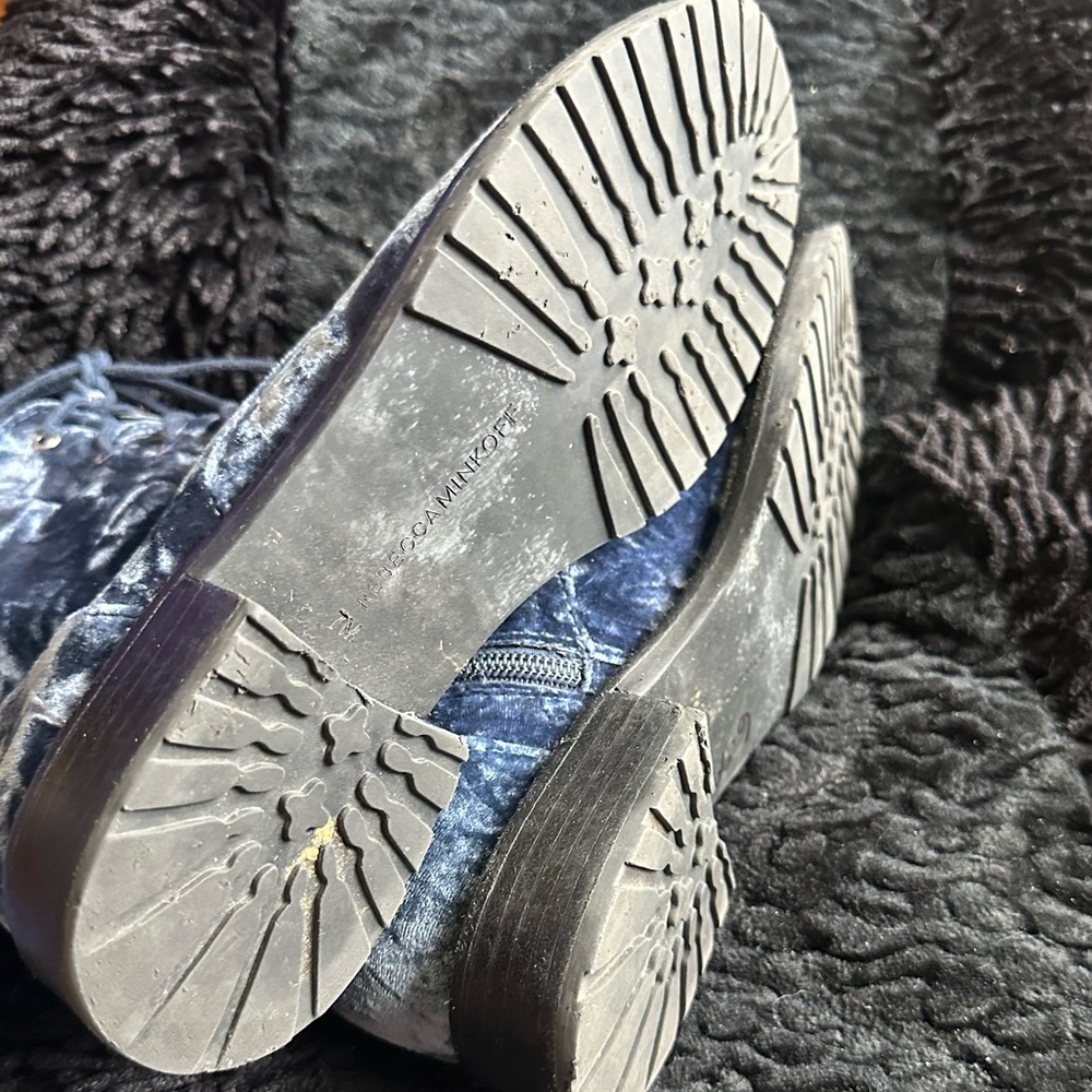 Rebecca Minkoff moon crushed velvet gerry booties Size 7 - Picture 11 of 14